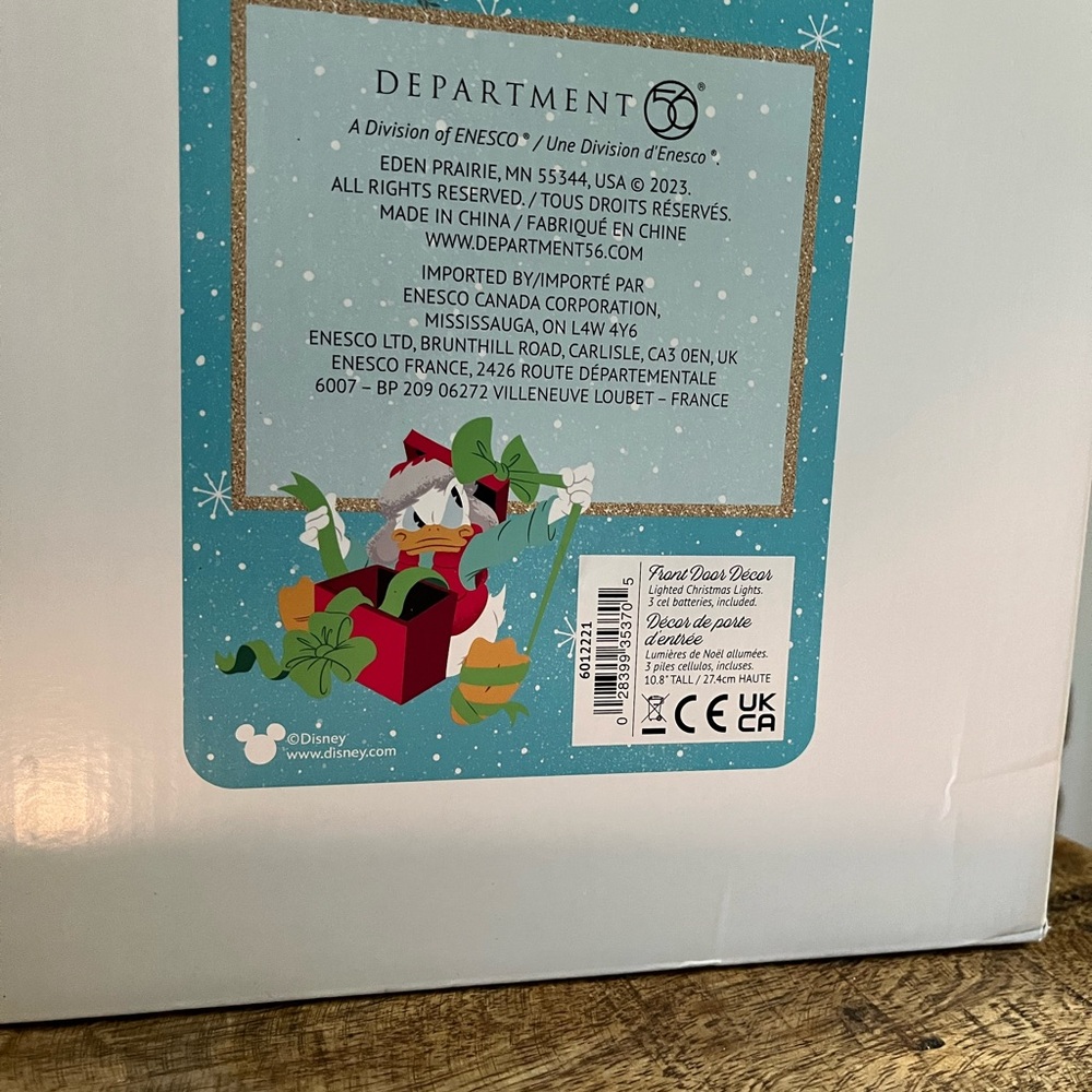 Department 56 front door decor Mickey, and Minnie new with tags - Picture 4 of 5